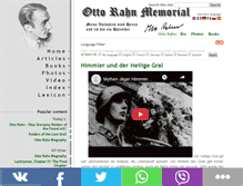 Tablet Screenshot of otto-rahn.com